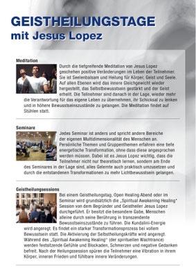 Informationsflyer Jesus Lopez