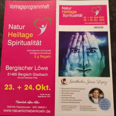 Messeflyer Naturheiltage und Spiritualität