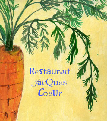 Carte de restaurant 'Jacques Coeur'