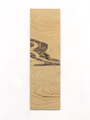 ANJA HOINKA «cirus», 2009, in Multiplex geschnittene Zeichnung, 76 x 22,6 x 0,6 cm