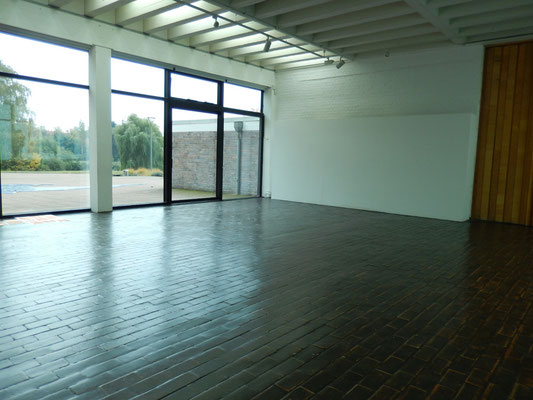 ロストック市立美術館 制作スペース, 始めは何もありません。Work Space in Kunsthalle Rostock,  -At first, there is nothing. 