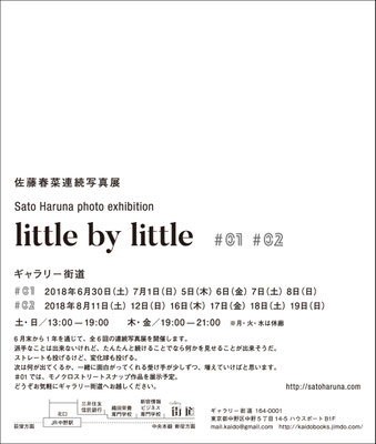 little by little #01＋＃02 ｜ Gallery Kaido