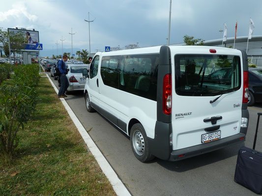 onze gehuurde bus