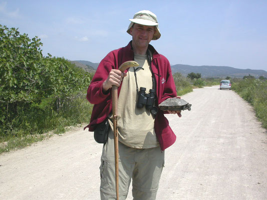 Martin met scheltopusik en balkanbeekschildpad