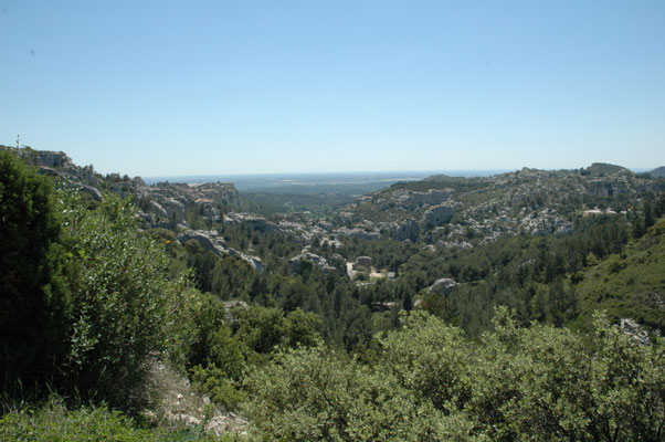 uitzicht vanaf Les Chains des Alpilles