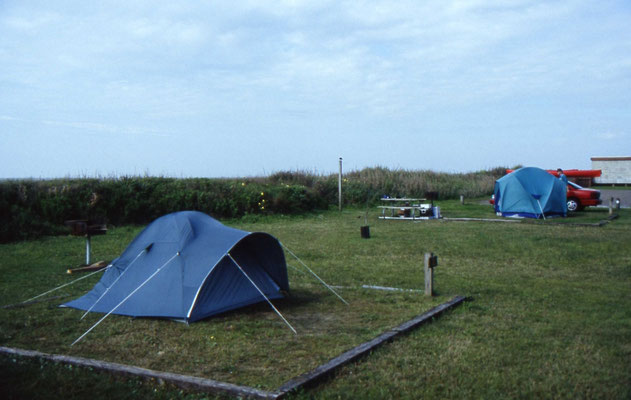Onze kampeerplek in het Sea Rim State Park
