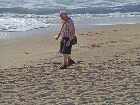 Anton op het strand