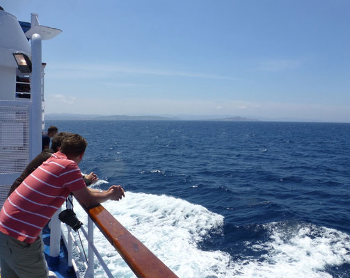 De overtocht naar Sardinië
