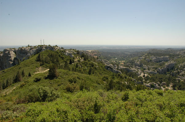 uitzicht vanaf Les Chains des Alpilles