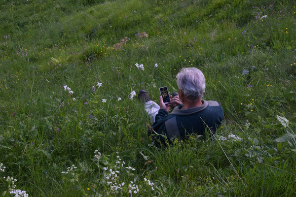 Ruud fotografeert de narcis