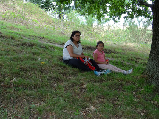 Bhartie en Rashmi genieten