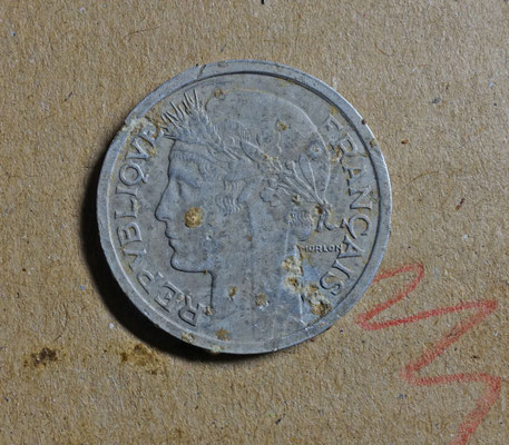 1 Franse franc 1947, aluminium