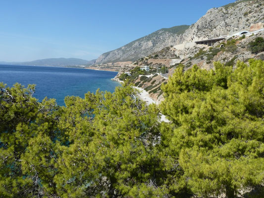 kust richting Athene
