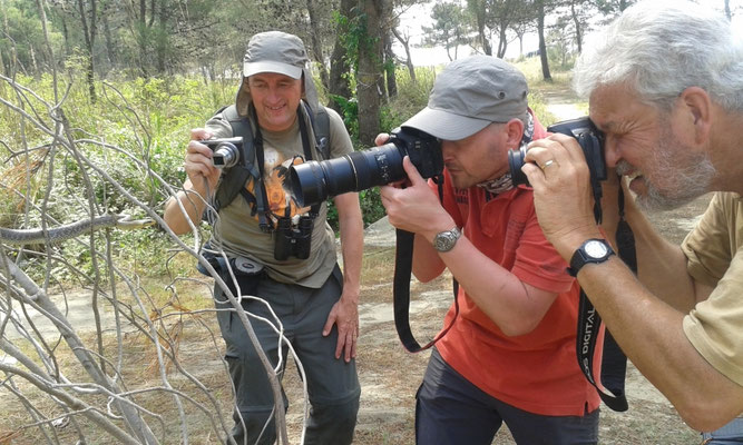 Martin en Marcel fotograreren