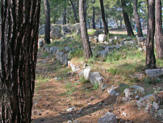 oude bebouwing Phaselis