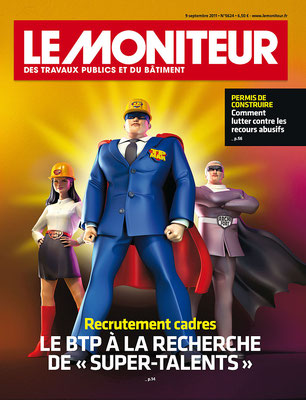 Presse Illustration 3d pour le magazine " Le moniteur"