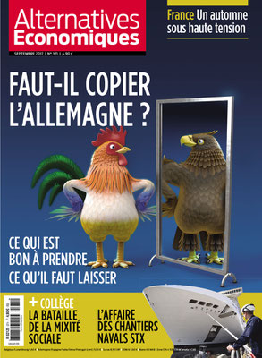 illustration 3d pour magazine presse alternative economique