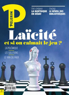 illustration de couverture pour bayard presse le pelerin