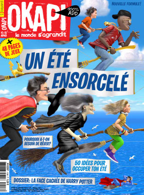 illustration 3d presse couverture Okapi bayard