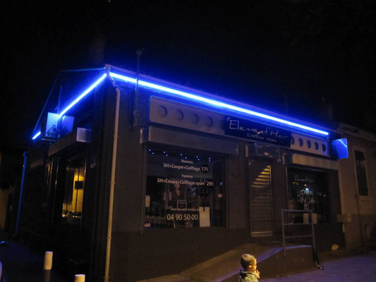 Détourage de commerce en LED néon flexible-Miramas-