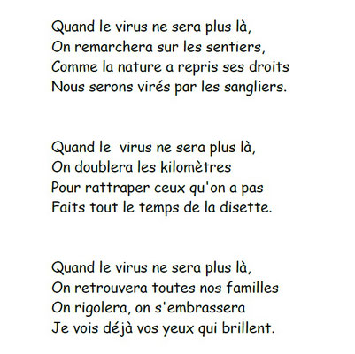 9 avril, un petit quiz : en écrivant ce texte j'ai pensé sans cesse à une chanson française, laquelle à votre avis? Nadine Collot