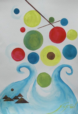 Burbujas D - 32,5 x 46 cm