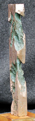 "Erosion #04" 1/1  2002 -Policrome bronze fusion - cm 15 x 45 h  x 10
