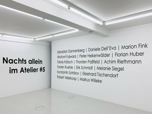 "Nachts allein im Atelier #5"  /  24. November 2018 – 31. Januar 2019  /  Evelyn Drewes Galerie, Hamburg