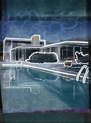 hoch  ~48x36x9cm  archival pigment print in vintage lightbox 2023
