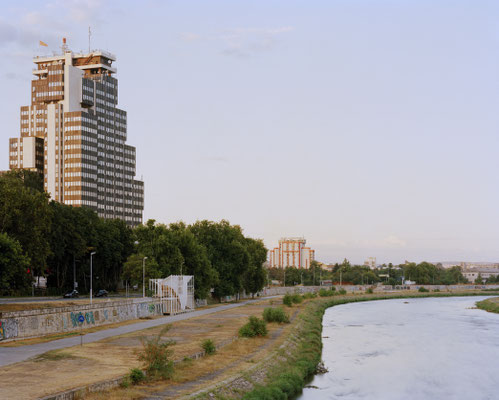 nautilus - 2015 - a public stage designed and built with the association TEN at the river bank in Skopje Macedonia