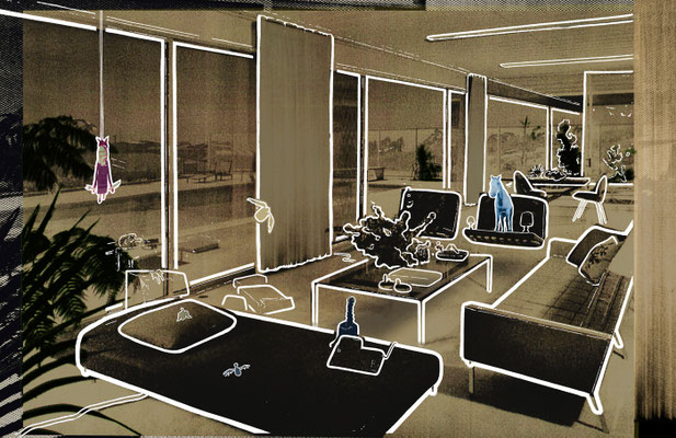 Masse   2021, Archivpigmentdruck in Vintage-Leuchtkasten, ca. 27 x 41 x 6 cm  (Unikat)