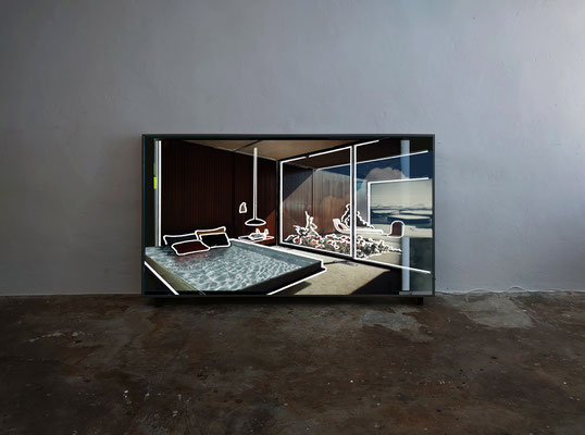 süßes wasser  ~100x180x10cm  archival pigment print in lightbox (multiplex, plexiglass, LED, driver, controller) 2025