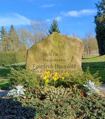 Grab von Friedrich Hauschild auf dem Friedhof Greene. Foto: Frank Bertram