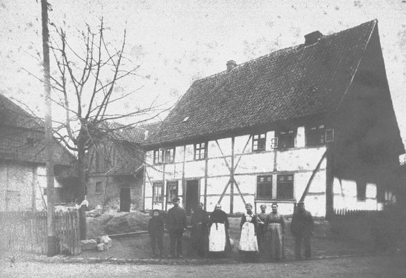 Weigelscher Hof früher Steinweg 7 um 1890 1970 wegen Straßenausbau abgerissen