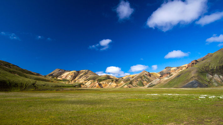 Landmannalaugar, Geothermalgebiet mit Rhyolithbergen, südliches Hochland (August 2011)