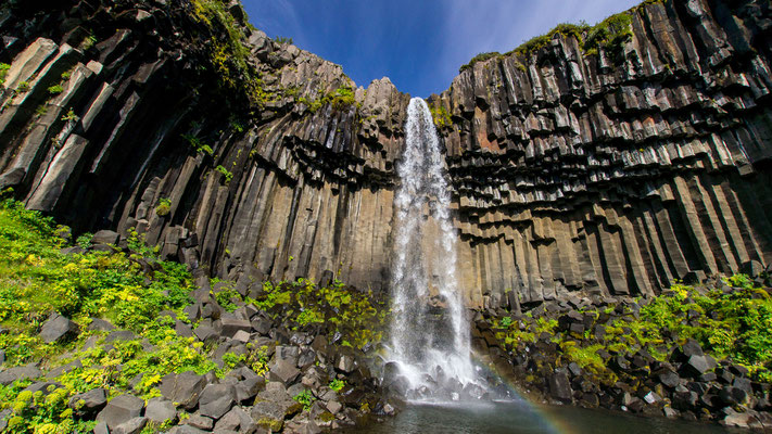 Svartifoss im Skaftafell Nationalpark, Ostisland (August 2011)