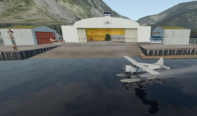 Hangar, Screenshot X-Plane