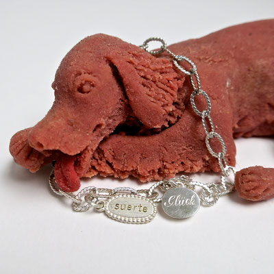 silber silber925 glück suerte amulett abschied irishsetter kaufmuseum marzipan geburtstagskuchen tochterliebe geschenke