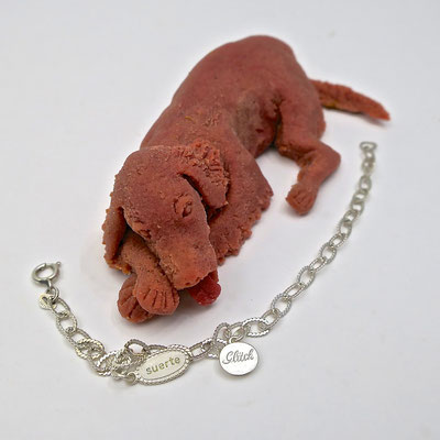 silber silber925 glück suerte amulett abschied irishsetter kaufmuseum marzipan geburtstagskuchen tochterliebe geschenke