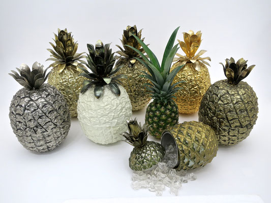 icebucket glamorous sophisticated pineapple hollywoodstyle  designclassics  eyecatcher  interior festlich festtafel dinnerparty