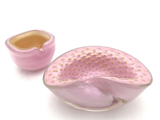 powderpink pastelpink murano salviati barovier vintage midcentury interior schale bowl sophisticated vintage geschenke onlineshop kaufmuseum