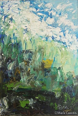 28. RENACER - Óleo sobre tabla - 55x38