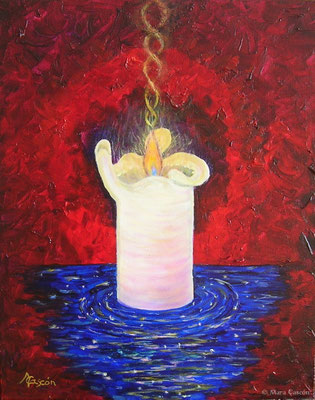 95. LA DANZA DE LA VIDA - Óleo sobre lienzo - 41x33