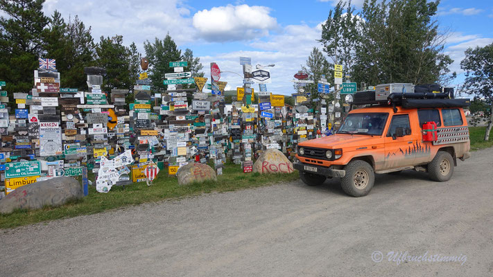 Sign Post Forest in Watson Lake