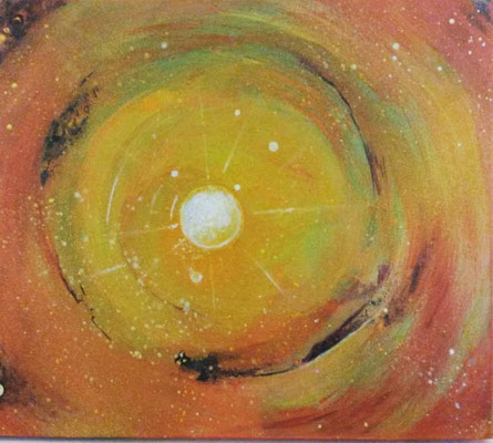 Kosmische Reise verk 25 x 30 cm