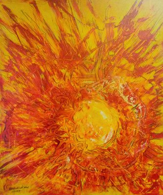 Licht und Feuer  80 x 70 cm