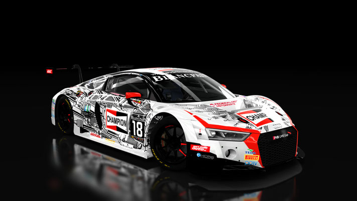 Audi r8 lms 2017 série Asia #18 KC MOTORGROUP