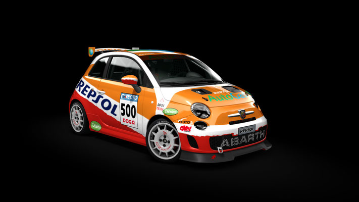 Skin Abarth 500 Assetto corse REPSOL Toni Bou