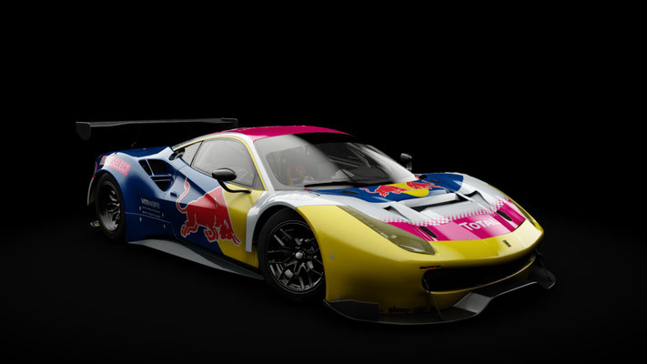 Ferrari 488 GT3 - Redbull (fictional)