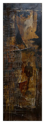 *gedanken kommen und gehen* 03/03; Leinwand 30 x 90 cm